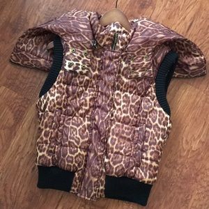 NWOT BCBG MAXAZRIA bomber vest size L